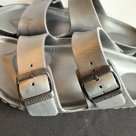 Birkenstock Arizona Essentials EVA Metallic Anthracite Grey 41 ( Men US 8-8.5 ) - Picture 6 of 8